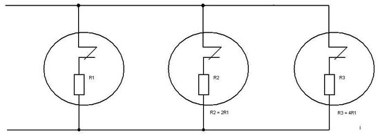 Три датчика разной модификации параллельно подключены на одну пару проводов